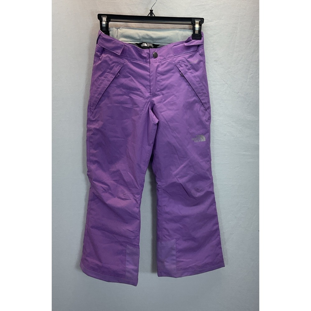 The North Face Snow Pants‎ Girls Small 7/8 Purple DryVent EZ Grow Insulated Ski